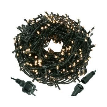 LED světelný řetěz - 31,5m, 500LED, IP44, teplá bílá