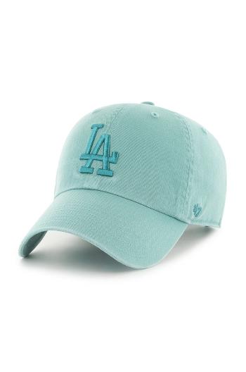 Čepice 47brand Los Angeles Dodgers tyrkysová barva, s aplikací