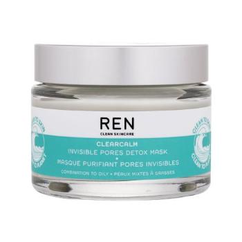 REN Clean Skincare Clearcalm Invisible Pores Detox Mask 50 ml pleťová maska pro ženy na mastnou pleť; na problematickou pleť s akné