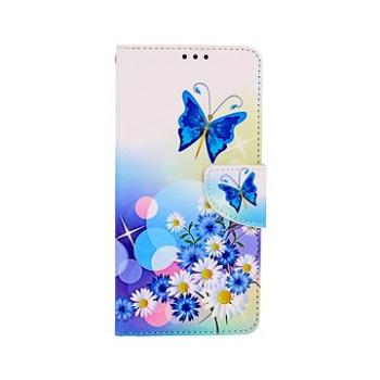 TopQ Pouzdro Xiaomi Redmi Note 11 Pro knížkové Bílé s motýlkem 73705 (Sun-73705)