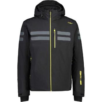 CMP MAN JACKET ZIP HOOD Pánská lyžařská bunda, černá, velikost 54