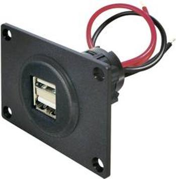 Vestavná USB zásuvka ProCar, 67322501, 2x USB, 12 V ⇔ 5 V/24 V ⇔ 5 V, 5000 mA