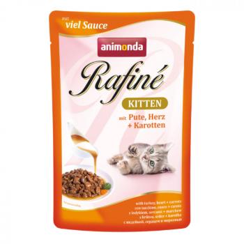 Kapsička ANIMONDA Rafine Soupe Kitten krůtí + srdce + mrkev 100g