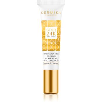 Dermika Luxury Gold omlazující krém na oční okolí 15 ml