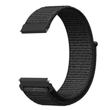 Aligator Watch 20mm nylonový řemínek černý (20AW0009)