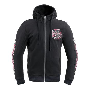 Pánská mikina W-TEC Black Heart Vintage Iron Hoodie  černá  XL