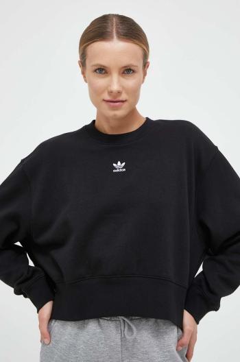 Mikina adidas Originals dámská, černá barva, hladká, IA6504