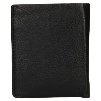 Lagen Pánská slim peněženka kožená 50620 Černá/modrá