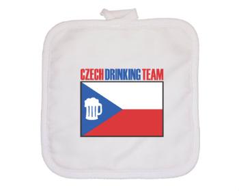 Chňapka čtverec Czech drinking team