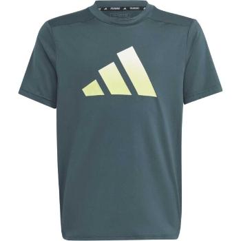 adidas TRAIN ICON TEE Chlapecké tréninkové tričko, tmavě šedá, velikost