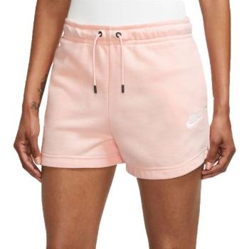 Nike NSW ESSNTL SHORT FT W Dámské sportovní šortky, růžová, velikost XL