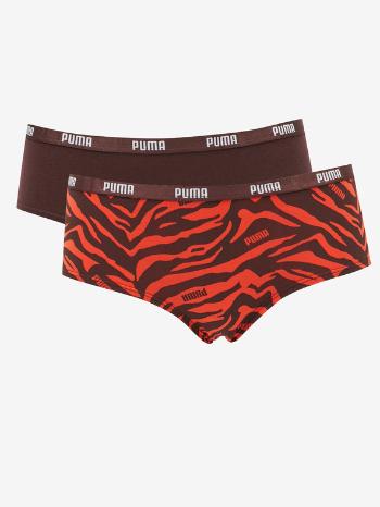 Puma Printed AOP Hipster Kalhotky 2 ks Červená