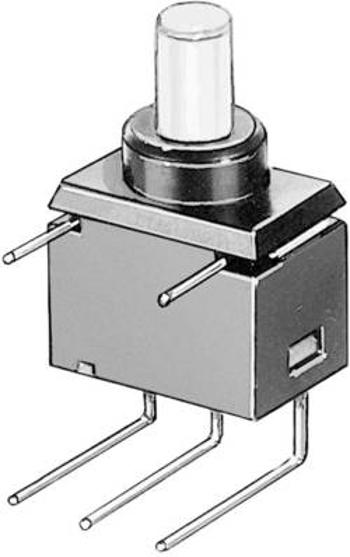 Tlačítko Marquardt 9450.0550, 28 V/DC, 0.01 A, černá, červená, 1 ks