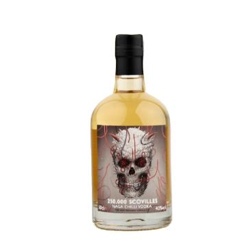 Naga Rum Naga Chili „ 250000 Scovilles ” English Naga Jolokia chillies vodka by Hot Enough 40% 0,5 l