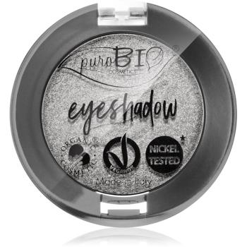 puroBIO Cosmetics Compact Eyeshadows oční stíny odstín 23 Silver 2,5 g