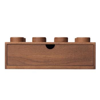 Dřevěný stolní box 8 se zásuvkou, více variant - LEGO Barva: dub - tmavě mořený