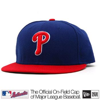 New Era Authentic Philadelphia Phillies Home Alternate Cap Red Blue - 7 3/8