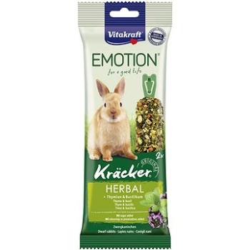 Vitakraft pochoutka pro králíky Emotion Kräcker herbal 2 ks (4008239314796)
