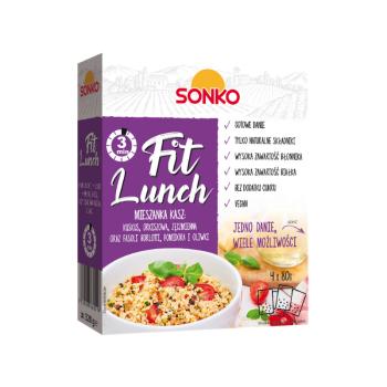 Fit Lunch mix krup s fazolkami borlotti 4 x 80 g - SONKO