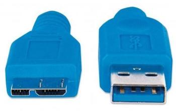 Manhattan 325424-CG USB 3.0, 2m, modrý