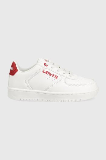 Dětské sneakers boty Levi's bílá barva