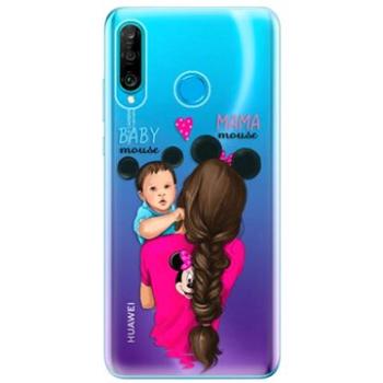 iSaprio Mama Mouse Brunette and Boy pro Huawei P30 Lite (mmbruboy-TPU-HonP30lite)