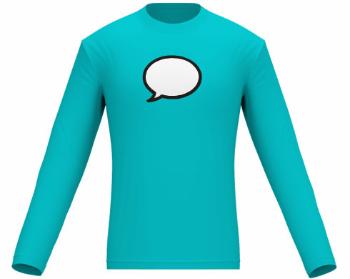 Pánské tričko dlouhý rukáv Talk - bublina