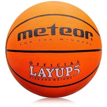 Basketbalový míč Meteor Layup vel.5, oranžový (6938385304717)