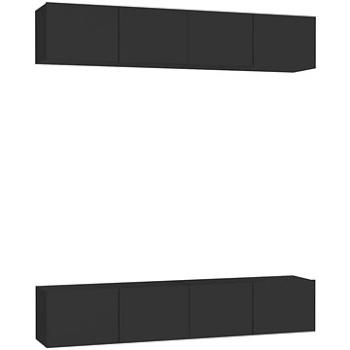 SHUMEE 4 ks černá, 80 × 30 × 30 cm (3078745)