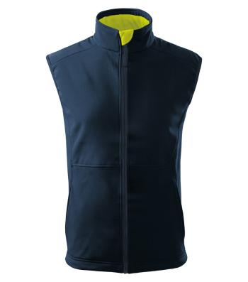 MALFINI Pánská softshellová vesta Vision - Námořní modrá | L