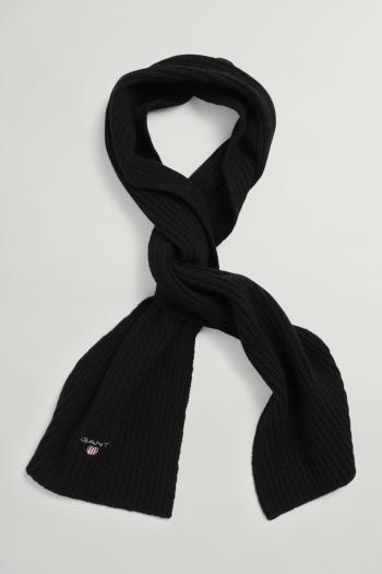 ŠÁLA GANT D1. WOOL KNIT SCARF černá S/M