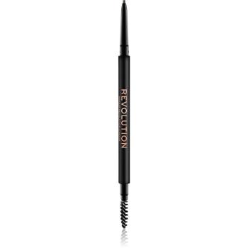 Makeup Revolution Precise Brow Pencil precizní tužka na obočí s kartáčkem odstín Brown 0.05 g