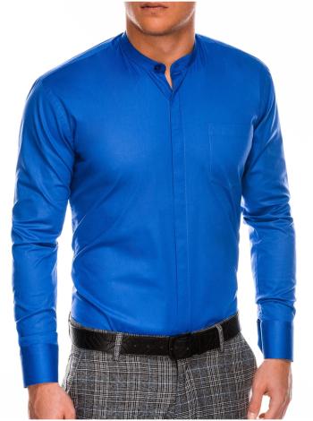 Pánská elegantní košile s dlouhým rukávem K586 - nebesky modrá