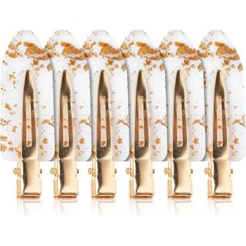 Brushworks Gold Flake No Crease Clips sponky do vlasů 6 ks