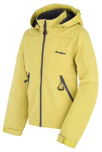 Husky Dětská softshell bunda Salex K lime green Velikost: 122 dětská bunda