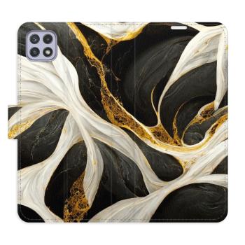 Flipové pouzdro iSaprio - BlackGold Marble - Samsung Galaxy A22 5G