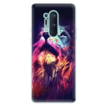 Odolné silikonové pouzdro iSaprio - Lion in Colors - OnePlus 8 Pro