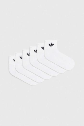 Ponožky adidas Originals 6-pack bílá barva, IJ5627