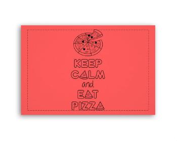 Fotoobraz 60x40 cm malý Keep calm and eat pizza