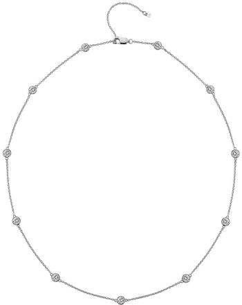 Hot Diamonds Luxusní stříbrný náhrdelník s topazy a pravým diamantem Willow DN130