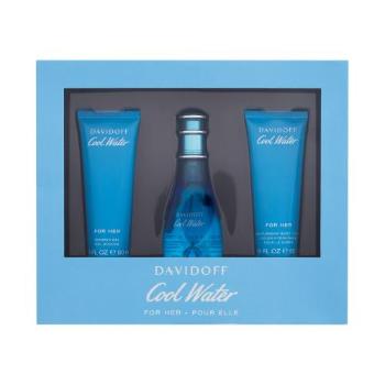 Davidoff Cool Water dárková kazeta toaletní voda 50 ml + tělové mléko 50 ml + sprchový gel 50 ml pro ženy