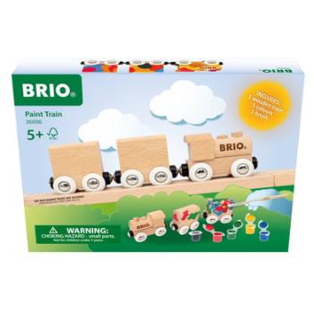 WORLD BRIO® Dřevěný vláček k vybarvení