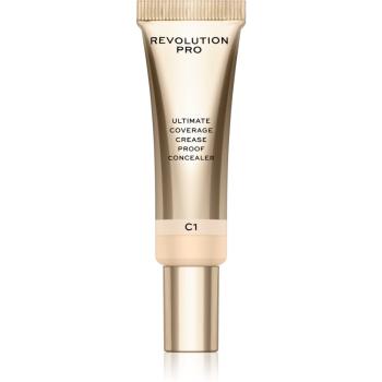 Revolution PRO Ultimate Coverage Crease Proof Concealer korektor s kyselinou hyaluronovou odstín C1 12 ml