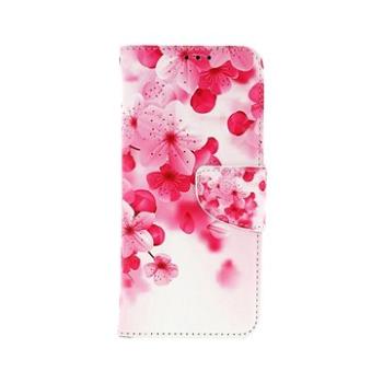 TopQ Pouzdro Xiaomi Redmi Note 11 knížkové Růžové kvítky 73634 (Sun-73634)