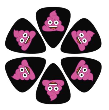 Perri's Leathers Emoji Picks III Pink Poo