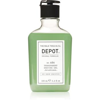 Depot No. 406 Transparent Shaving Gel gel na holení brushless 100 ml