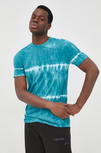 Bavlněné tričko GAP tyrkysová barva