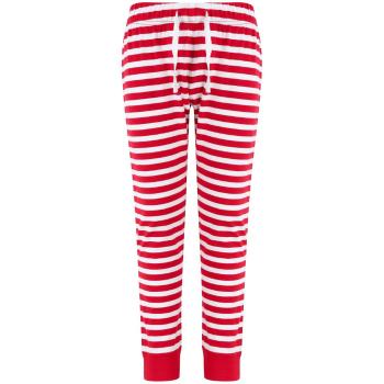 SF (Skinnifit) Dětské pyžamové kalhoty se vzorem - Červená / bílá | 7-8 let