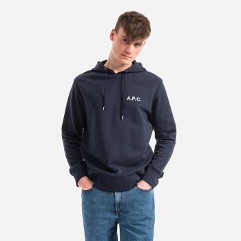 Pánská mikina A. P. C. Hoodie Leonard COETM-H27692 DARK NAVY