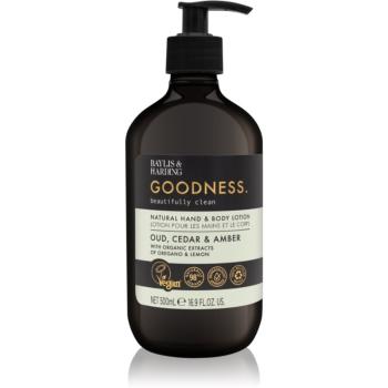 Baylis & Harding Goodness Oud, Cedar & Amber jemné tělové mléko 500 ml